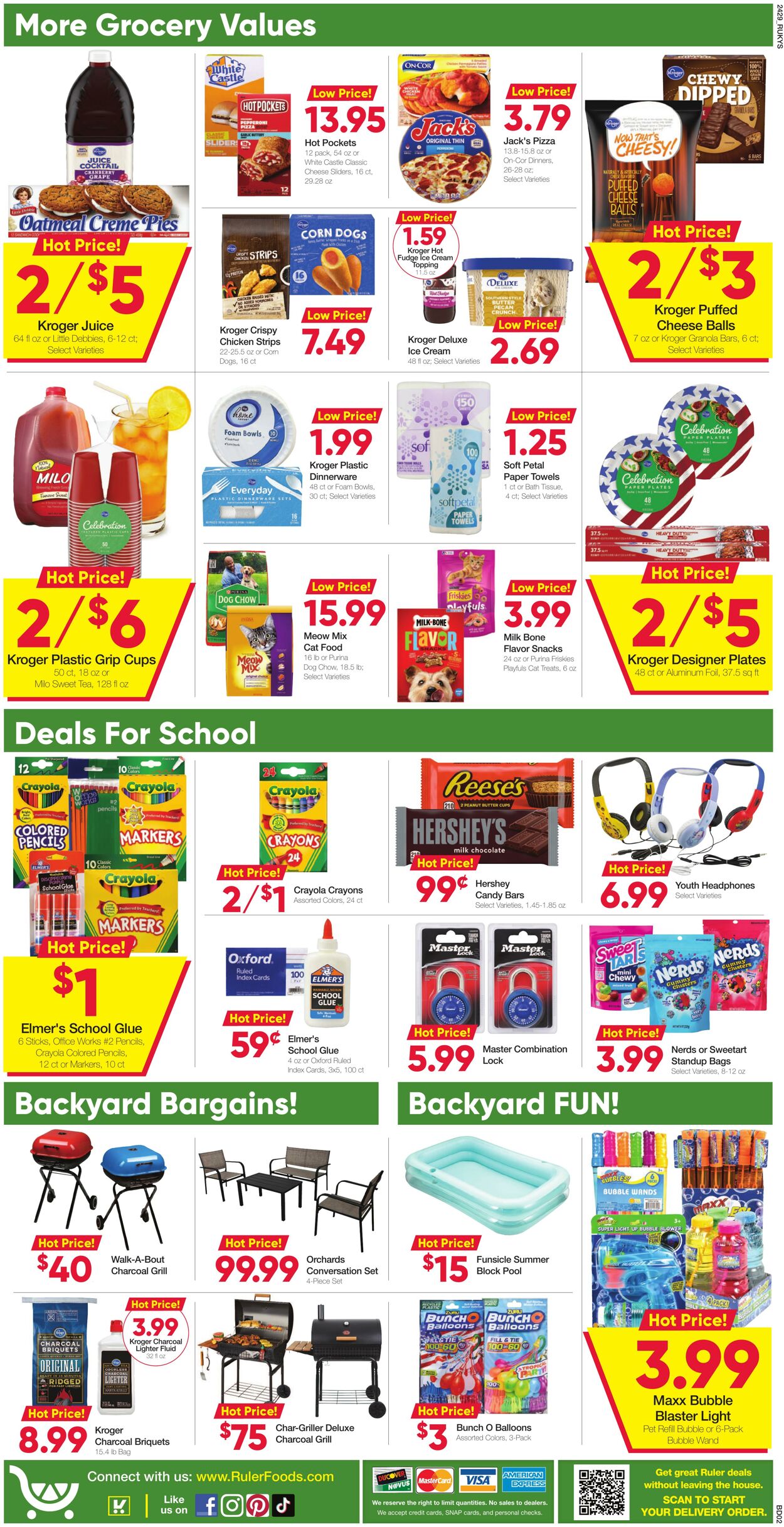 Weekly ad Ruler Foods 08/21/2024 - 09/03/2024