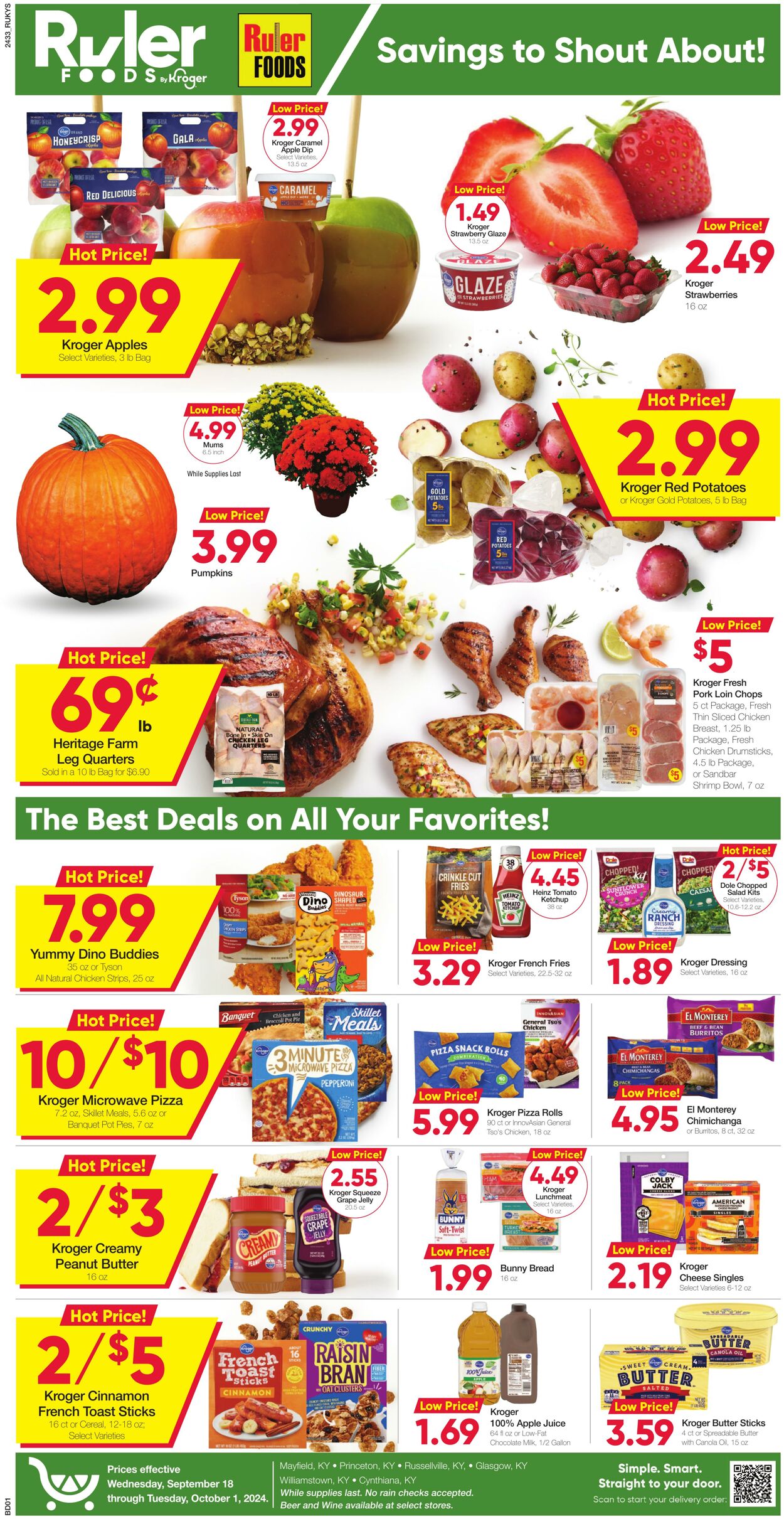 Weekly ad Ruler Foods 09/18/2024 - 10/01/2024