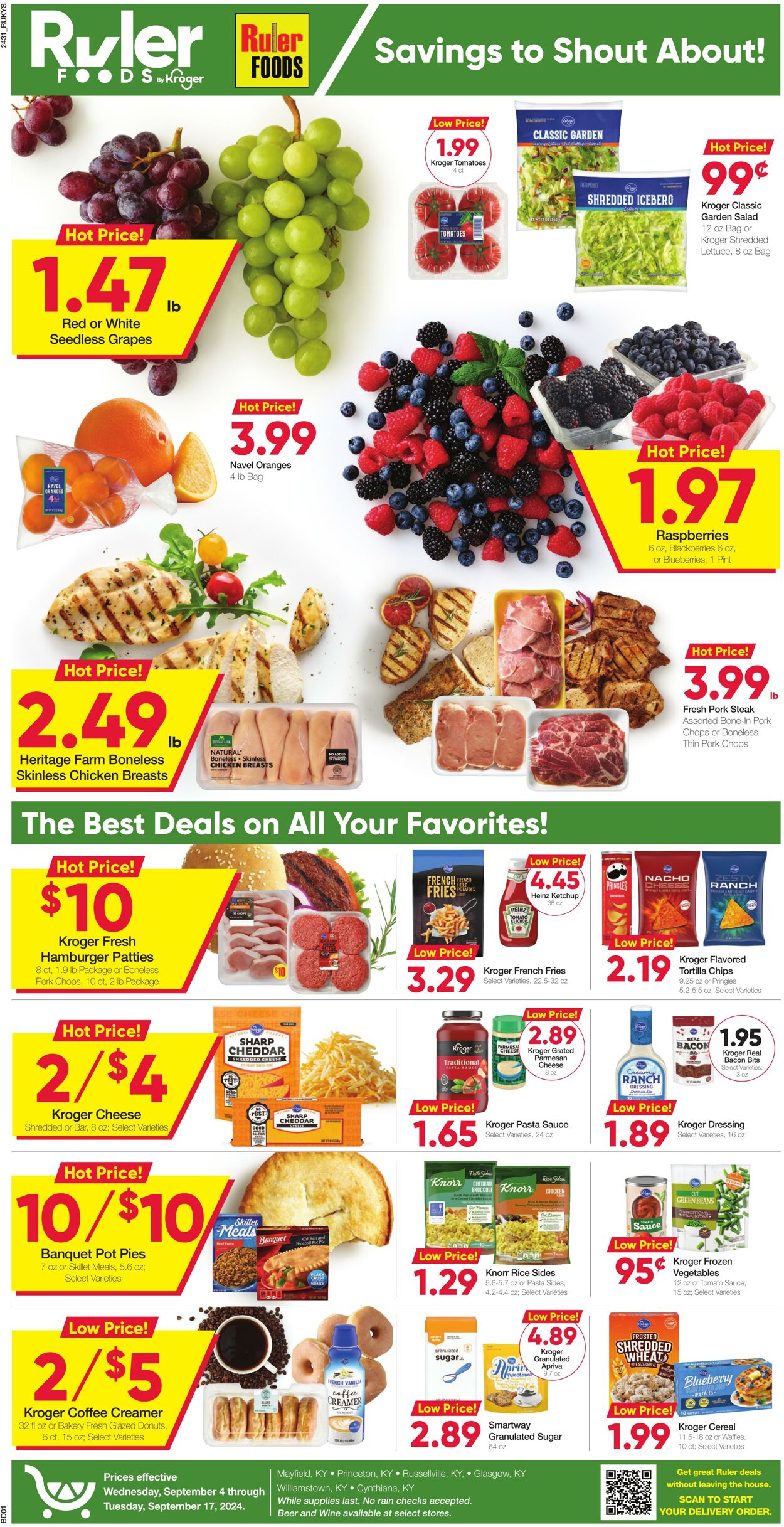 Weekly ad Ruler Foods 09/04/2024 - 09/17/2024