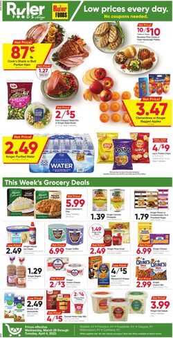 Weekly ad Ruler Foods 03/29/2023 - 04/04/2023