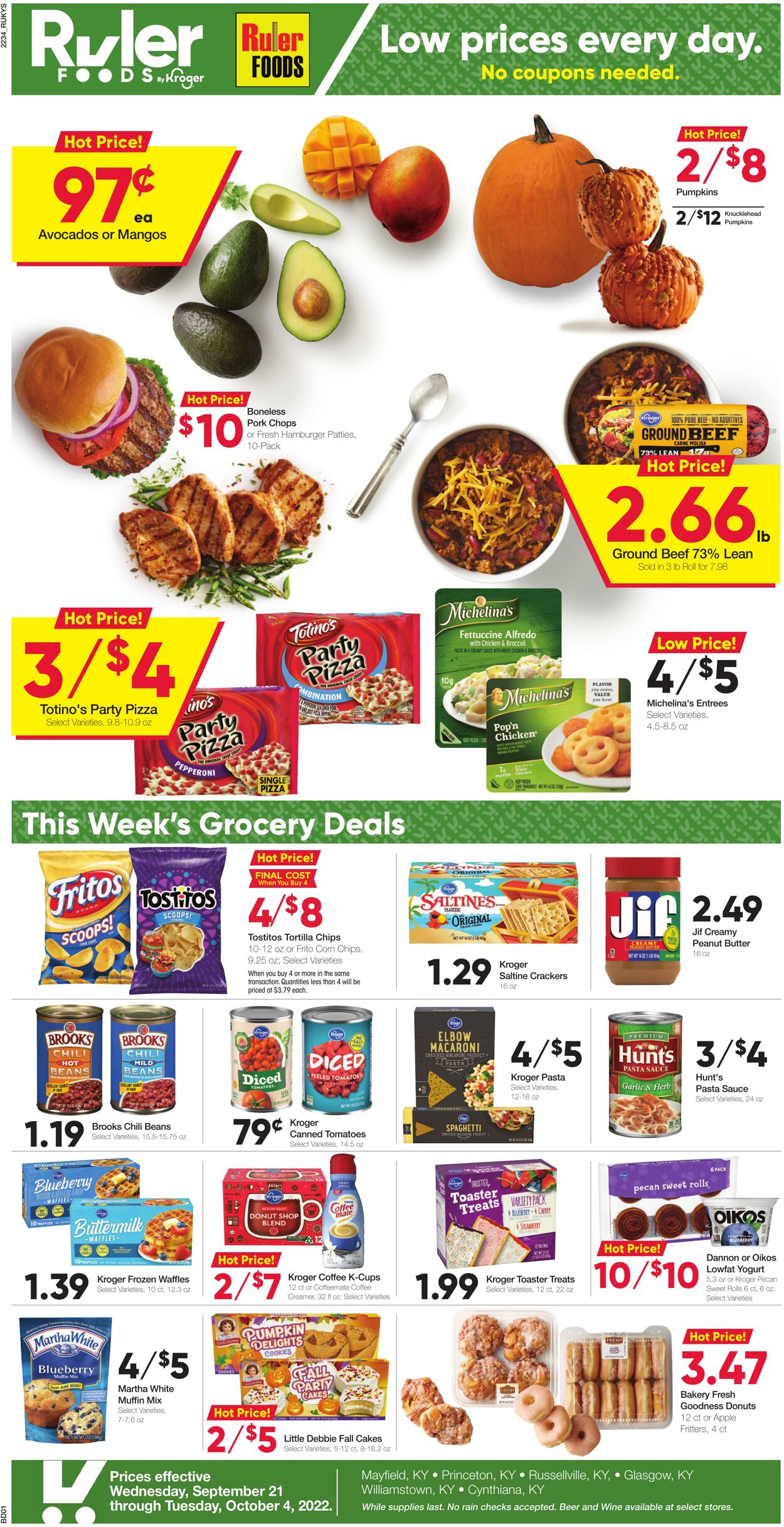 Weekly ad Ruler Foods 09/21/2022 - 10/04/2022