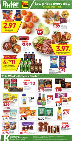 Weekly ad Ruler Foods 03/01/2023 - 03/14/2023