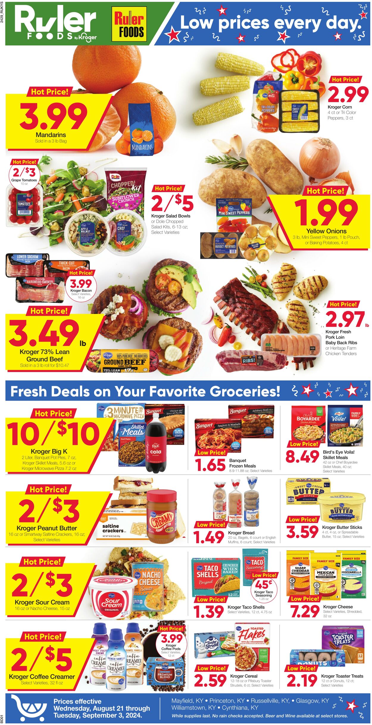 Weekly ad Ruler Foods 08/21/2024 - 09/03/2024