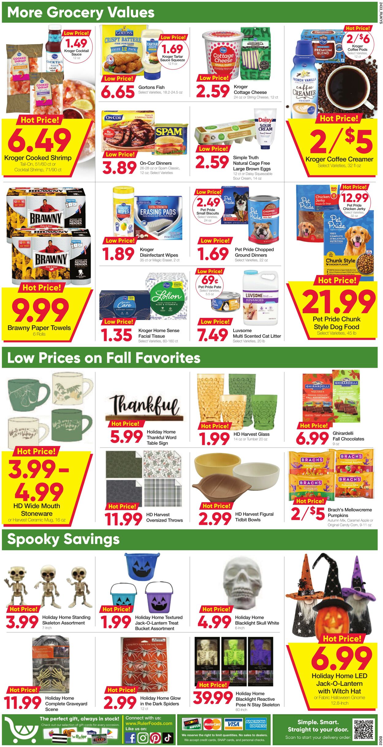 Weekly ad Ruler Foods 09/18/2024 - 10/01/2024