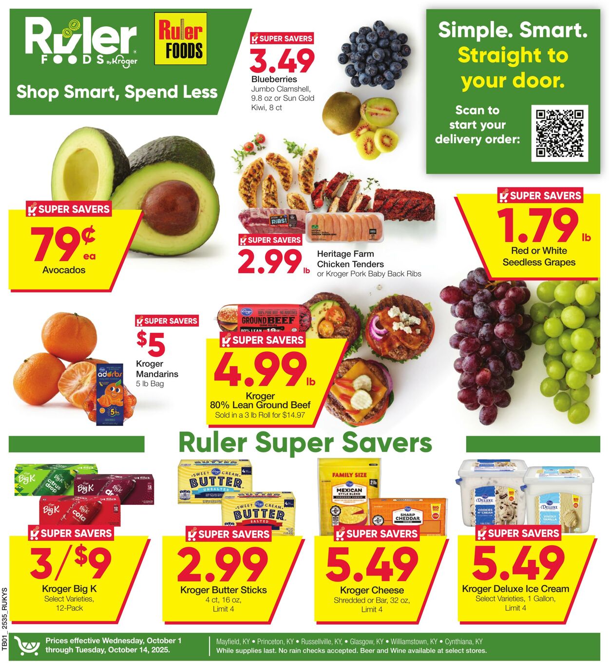 Weekly ad Ruler Foods 10/01/2025 - 10/14/2025