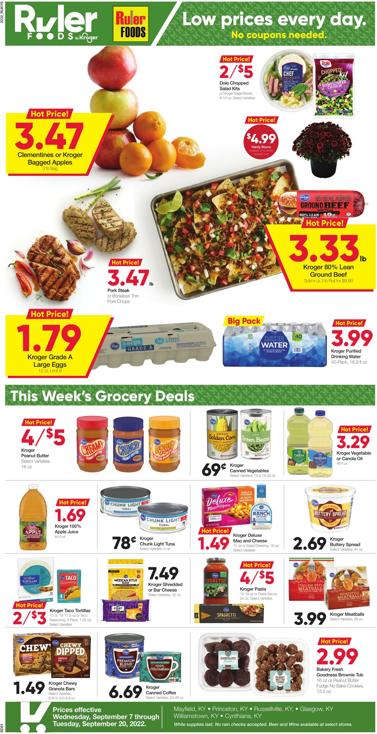Weekly ad Ruler Foods 09/07/2022 - 09/20/2022