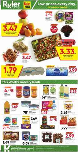 Weekly ad Ruler Foods 09/07/2022-09/20/2022