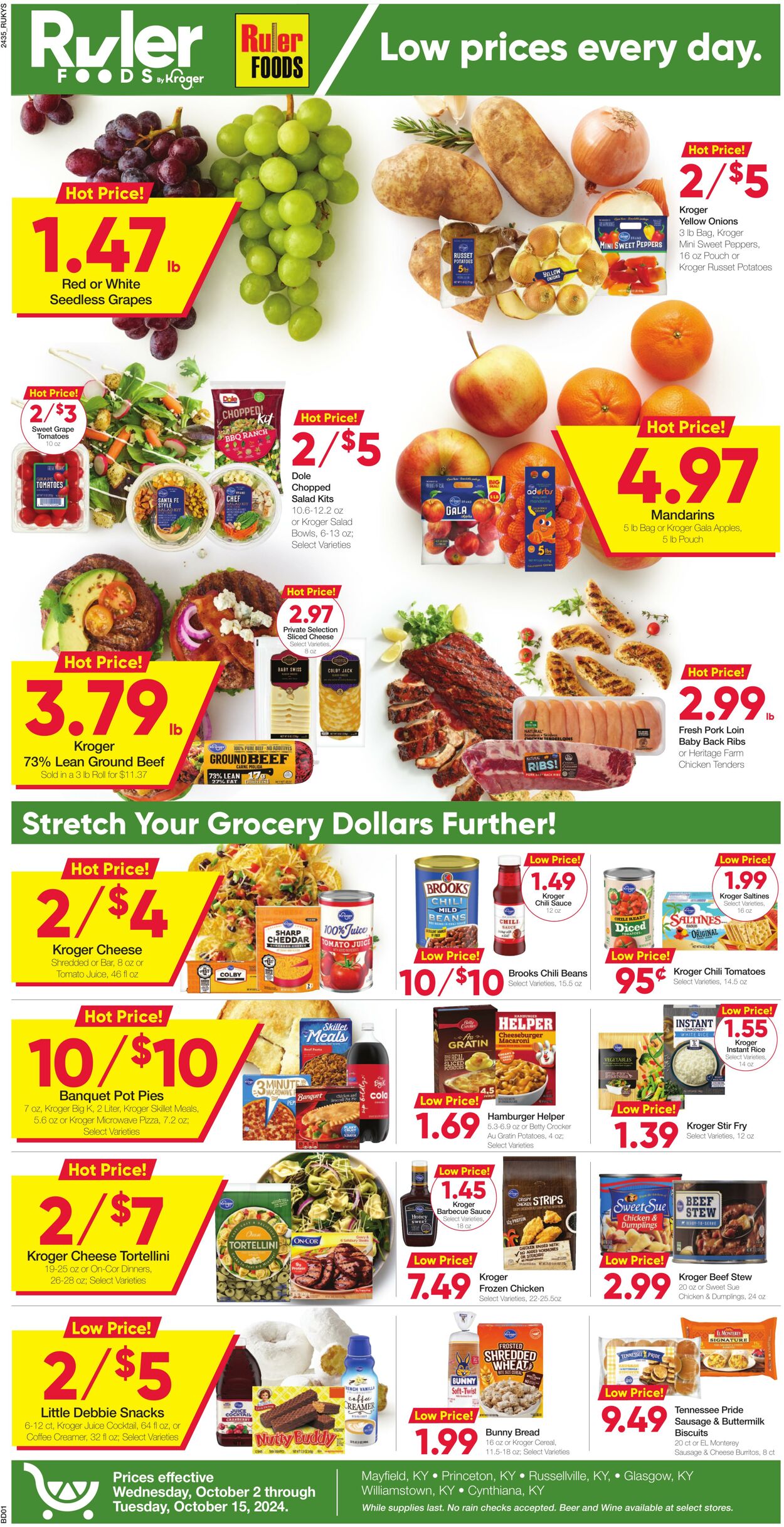 Weekly ad Ruler Foods 10/02/2024 - 10/15/2024