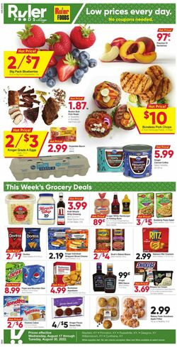 Weekly ad Ruler Foods 08/17/2022-08/30/2022