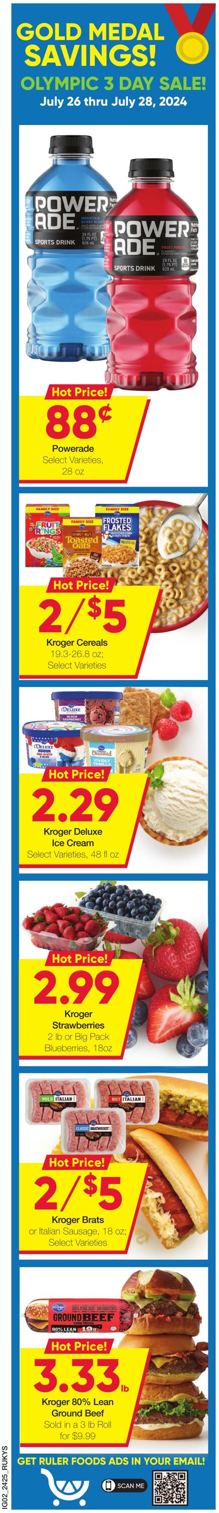 Weekly ad Ruler Foods 07/24/2024 - 08/06/2024