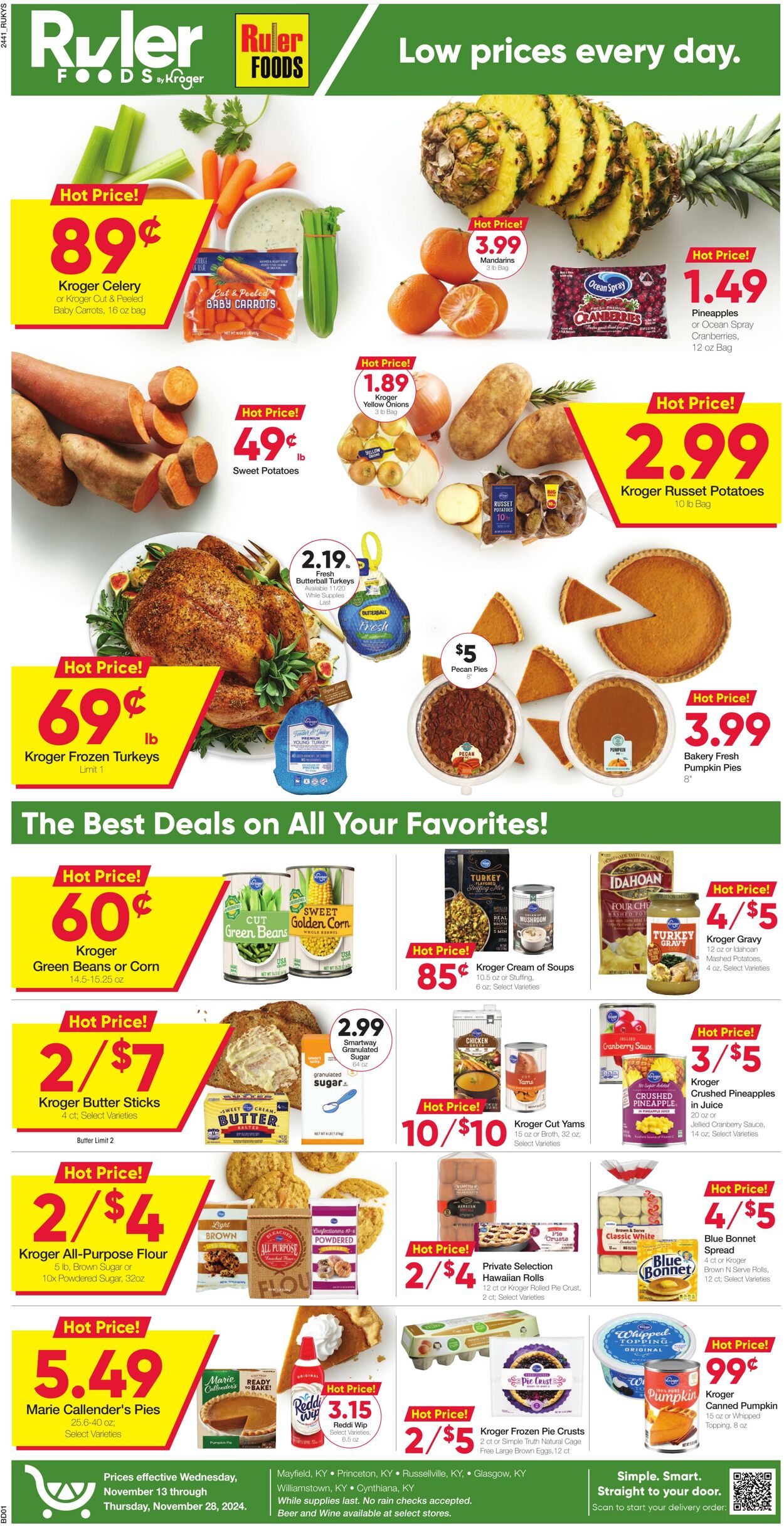 Weekly ad Ruler Foods 11/13/2024 - 11/28/2024