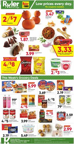 Weekly ad Ruler Foods 10/05/2022-10/11/2022