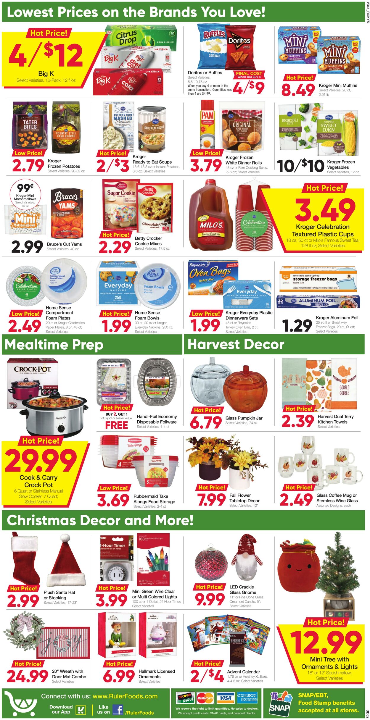 Weekly ad Ruler Foods 11/08/2023 - 11/22/2023