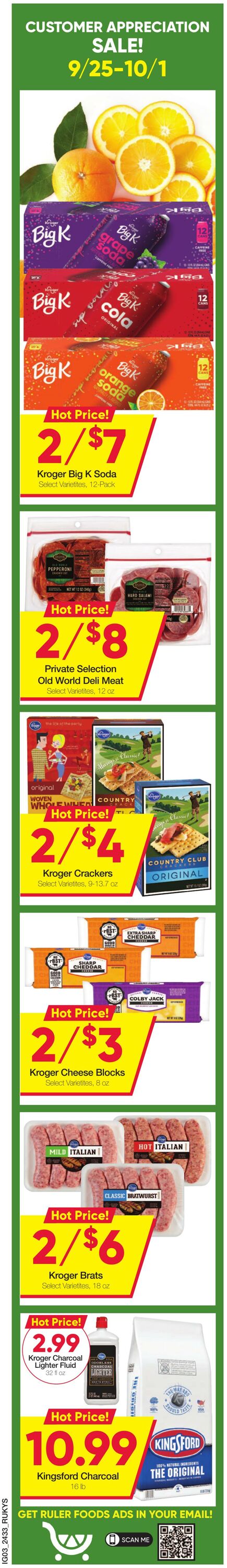 Weekly ad Ruler Foods 09/18/2024 - 10/01/2024