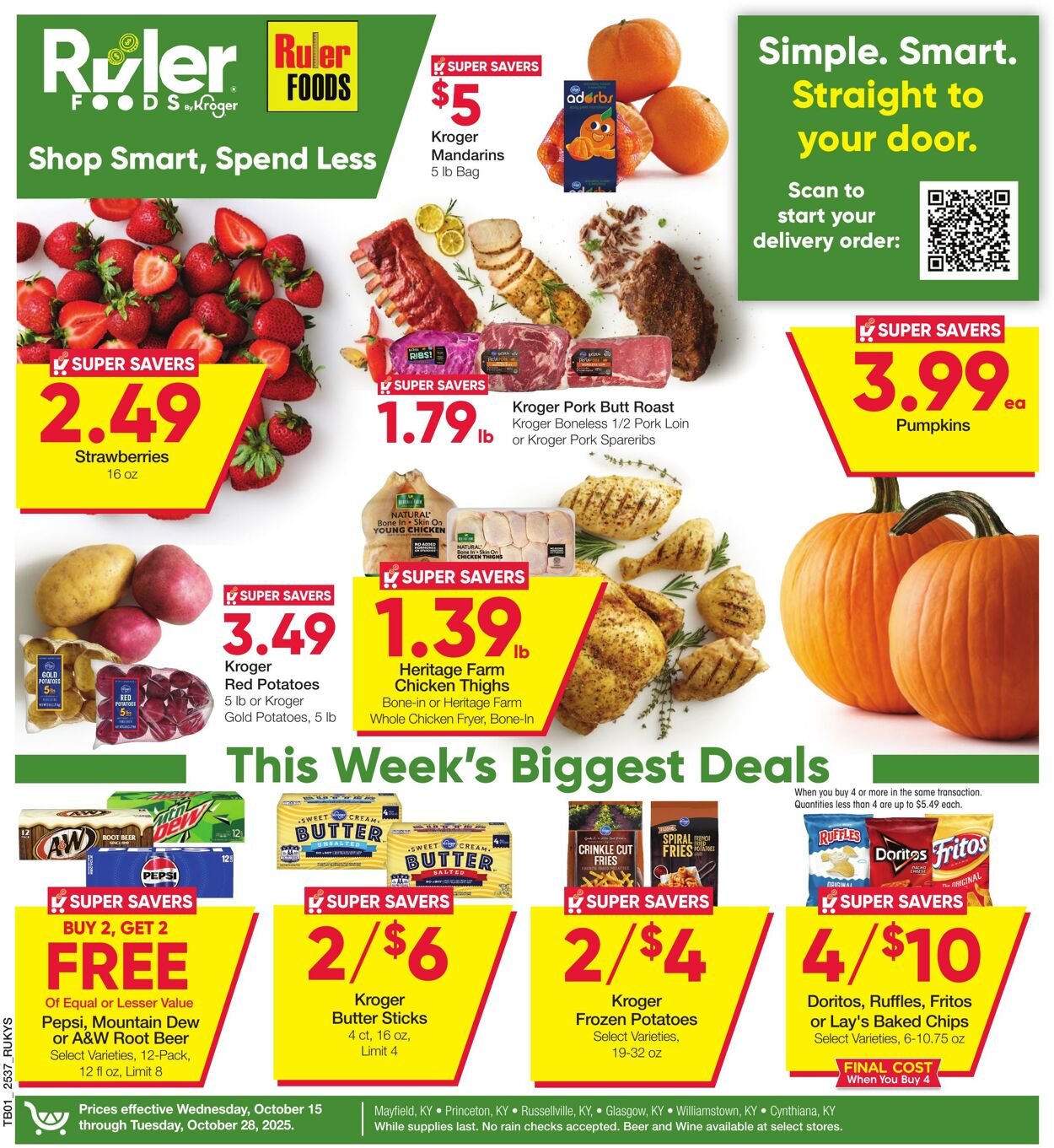 Weekly ad Ruler Foods 10/15/2025 - 10/28/2025