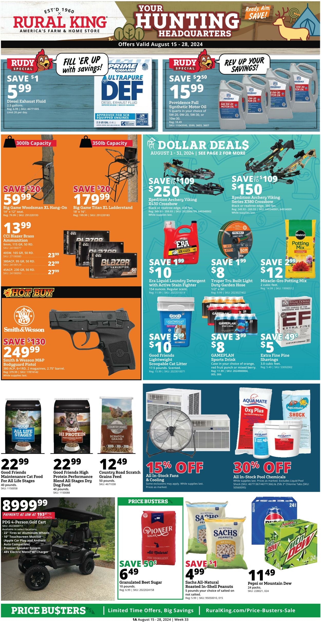 Weekly ad Rural King - 08/15/2024 thru 08/28/2024 Aug 14, 2024 - Oct 31, 2024