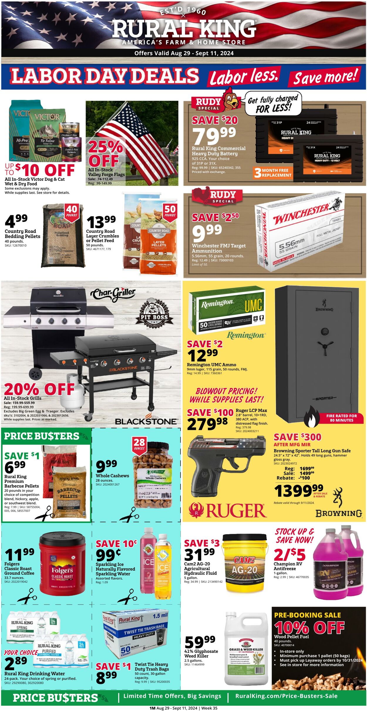 Weekly ad Rural King - 08/29/2024 thru 09/11/2024 Aug 28, 2024 - Sep 11, 2024