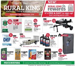 Weekly ad Rural King 09/14/2023 - 09/27/2023