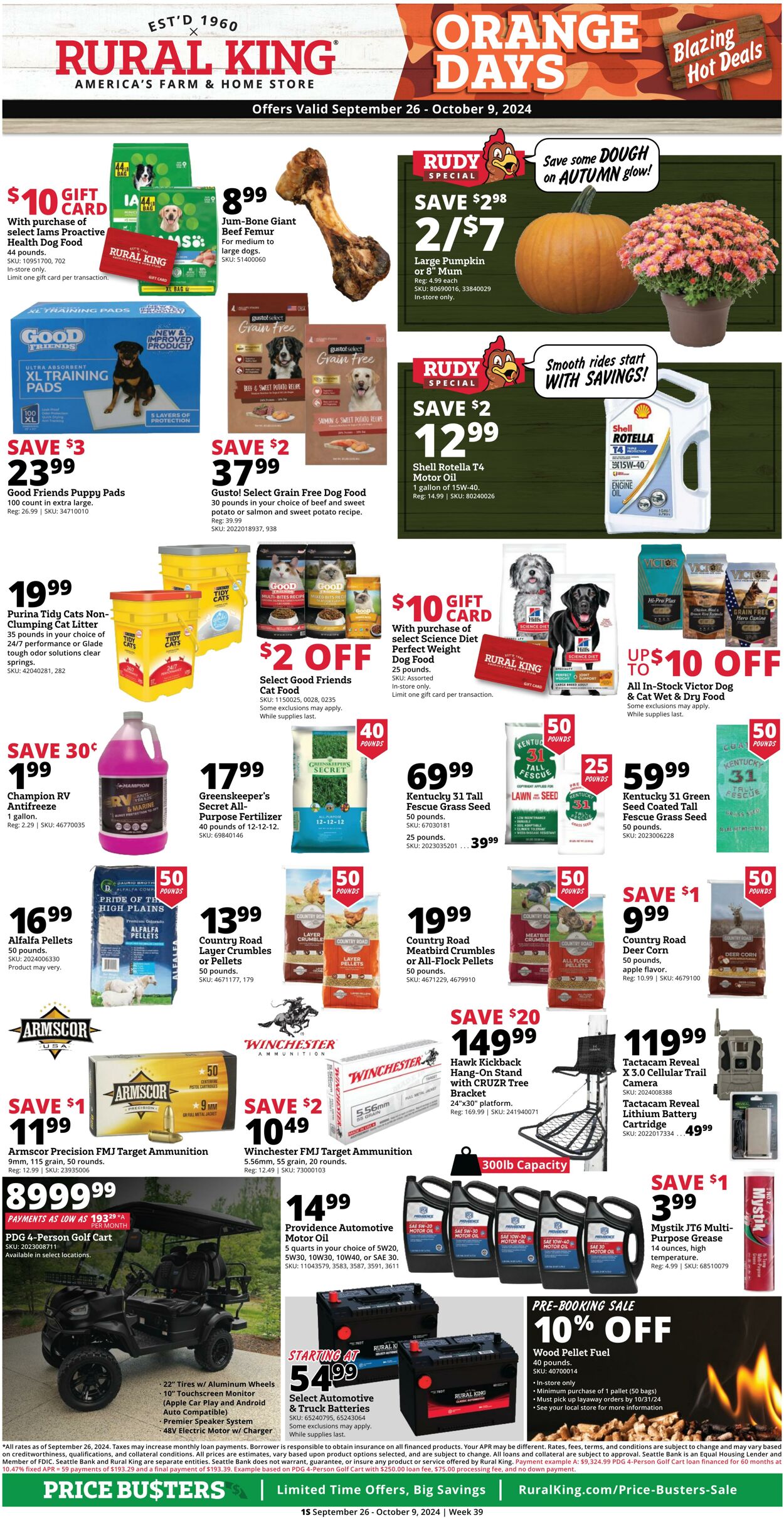 Weekly ad Rural King 09/25/2024 - 10/09/2024