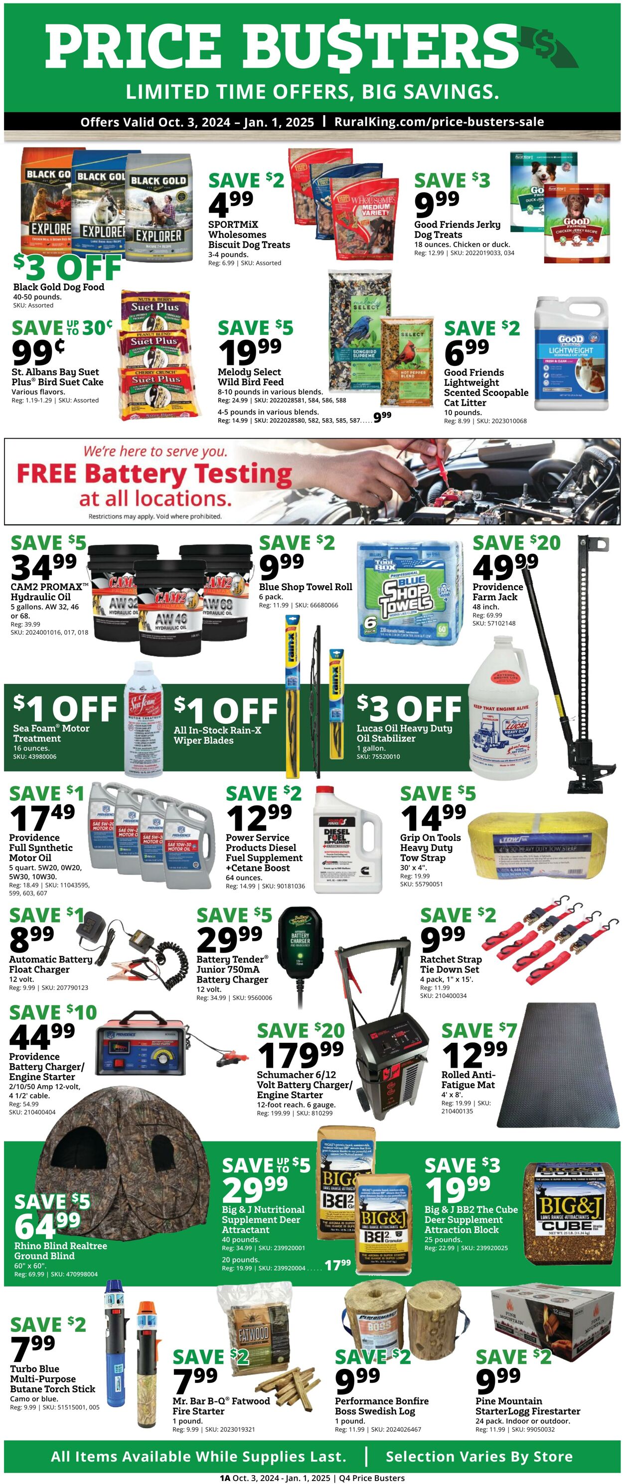 Weekly ad Rural King - 10/03/2024 thru 01/01/2025 Oct 2, 2024 - Jan 1, 2025