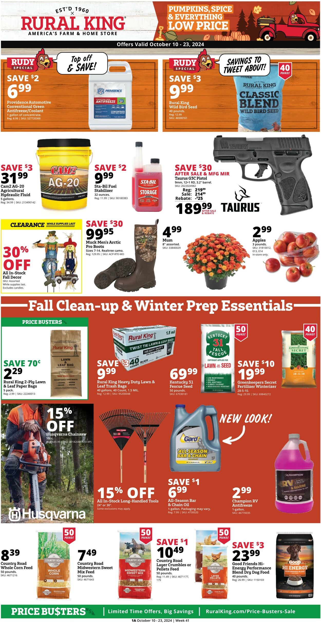 Weekly ad Rural King 10/09/2024 - 10/23/2024