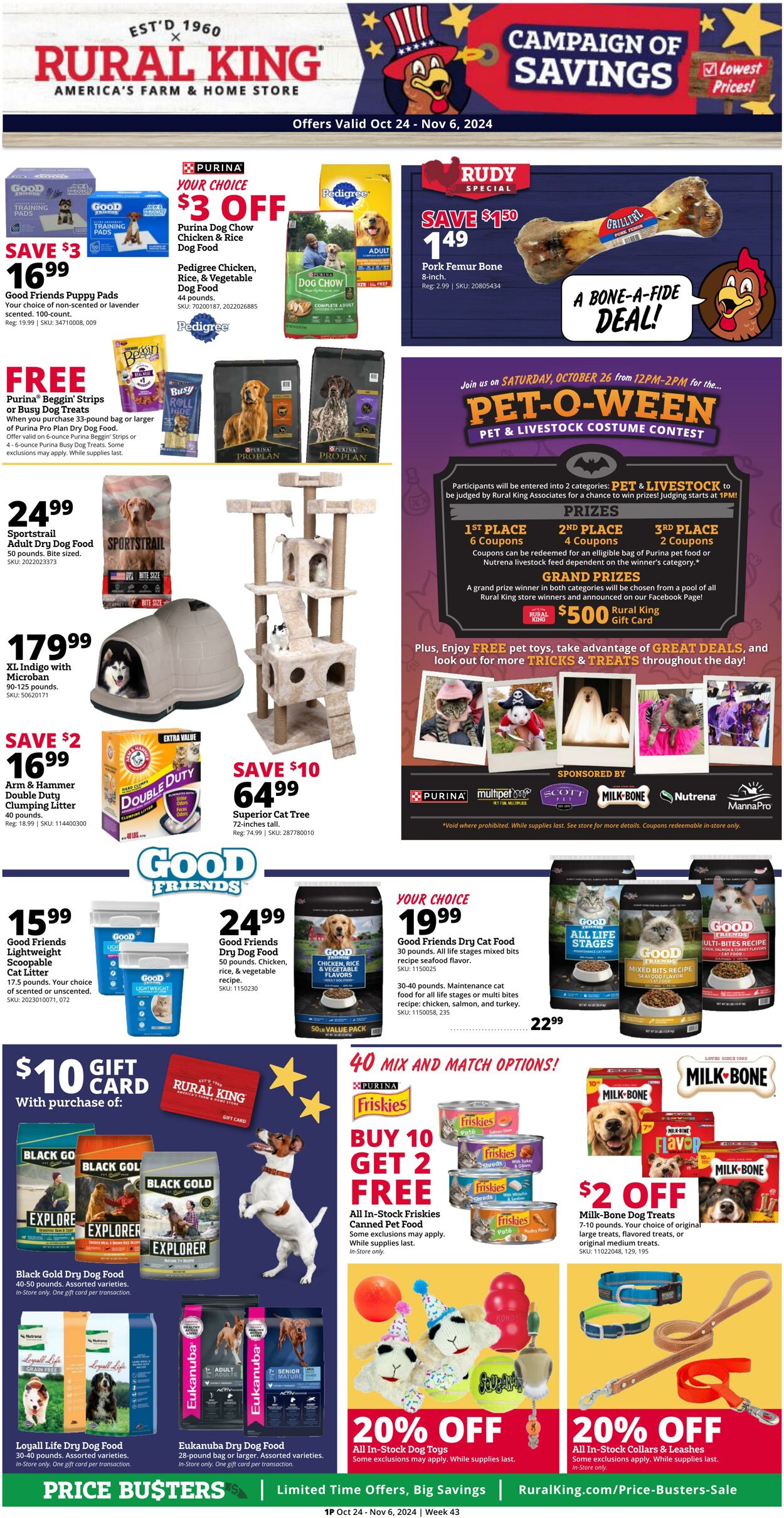 Weekly ad Rural King - 10/24/2024 thru 11/06/2024 Oct 23, 2024 - Nov 6, 2024