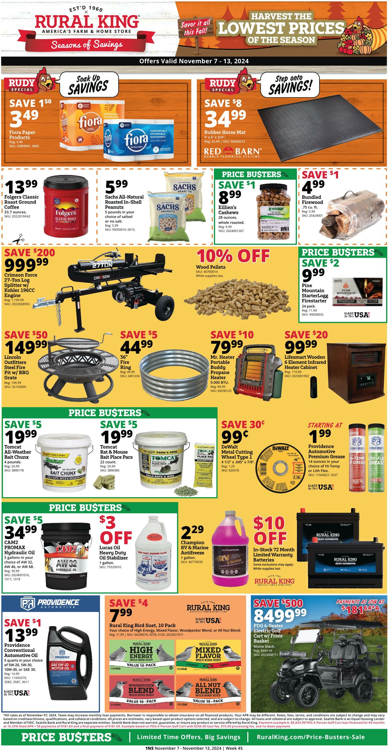 Weekly ad Rural King - 11/07/2024 thru 11/13/2024 Nov 6, 2024 - Nov 13, 2024