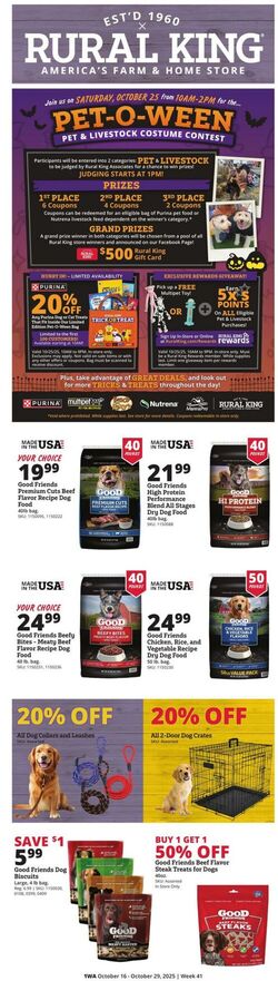 Weekly ad Rural King 10/16/2025 - 10/29/2025
