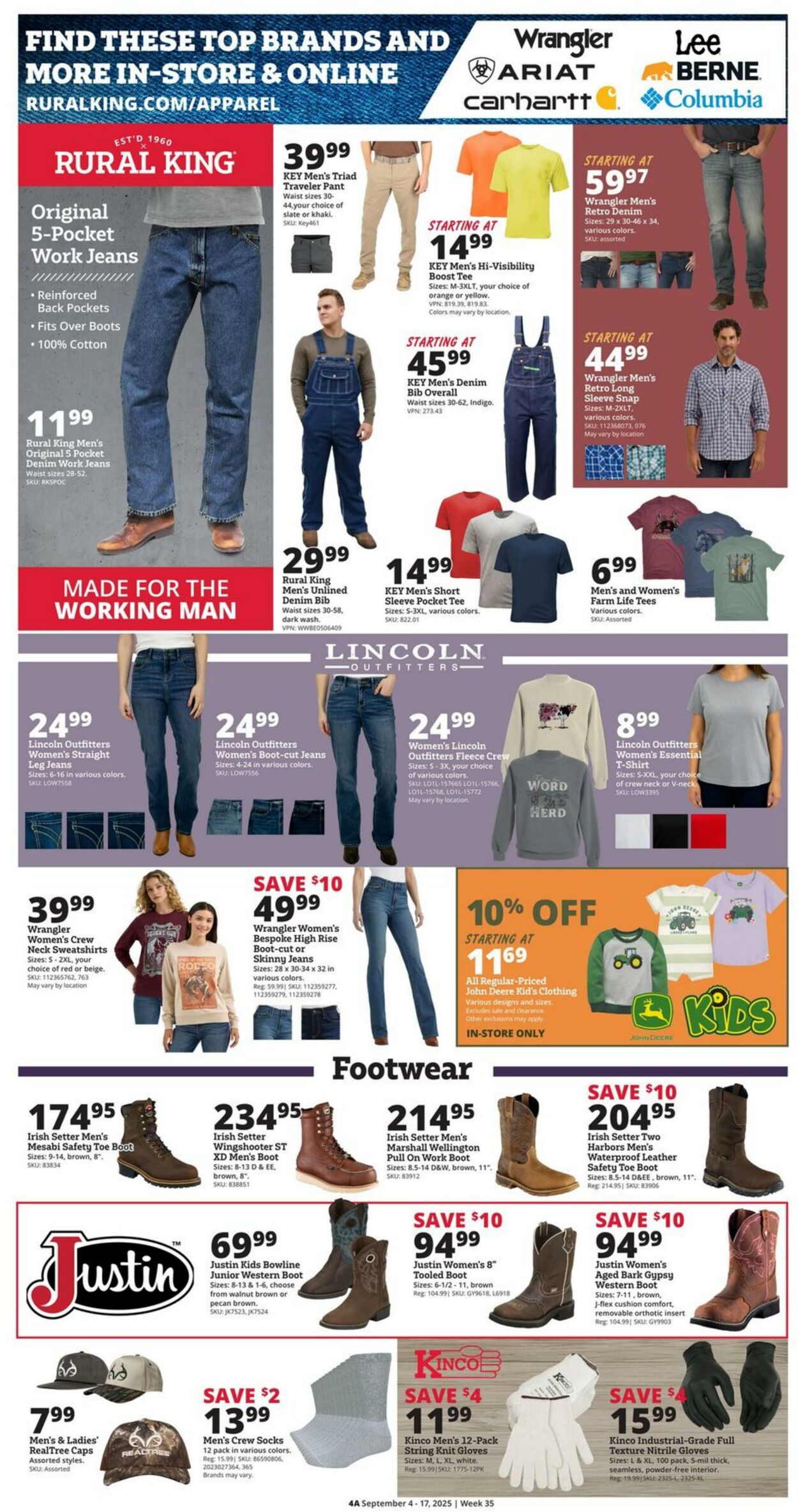 Weekly ad Rural King 09/04/2025 - 09/17/2025