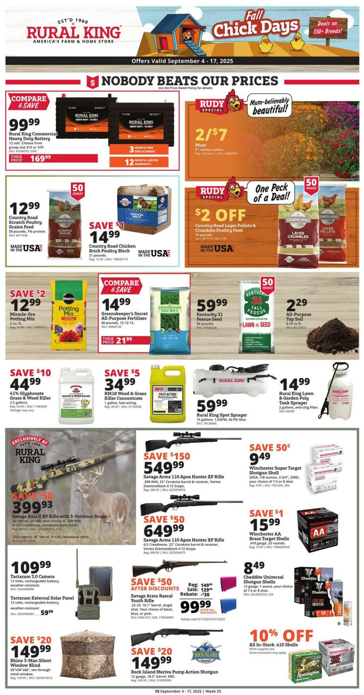 Weekly ad Rural King 09/04/2025 - 09/17/2025