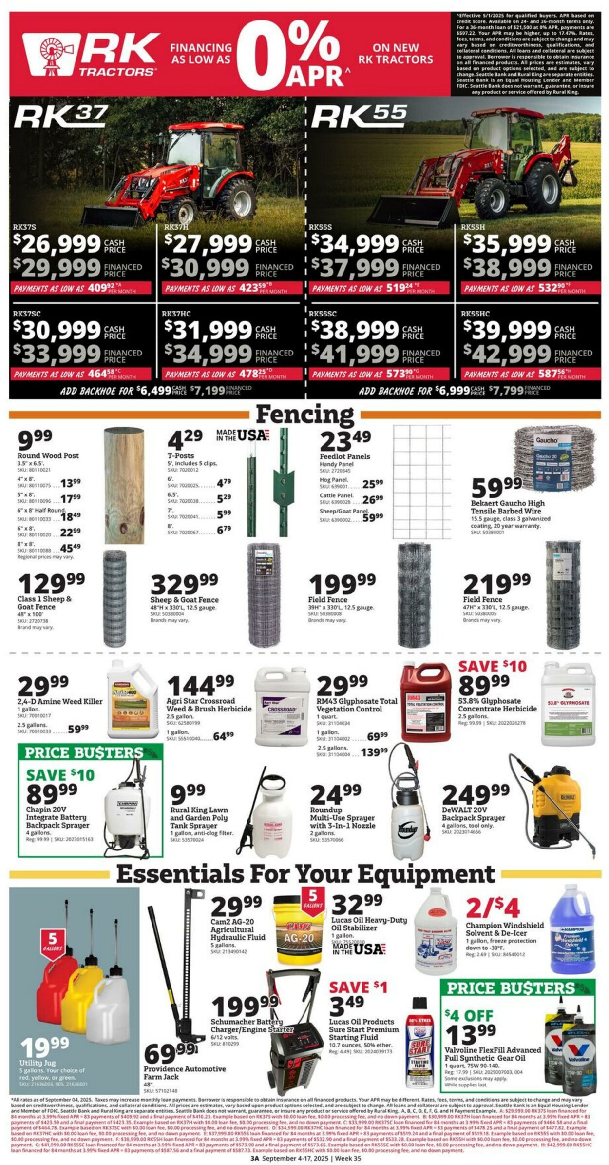 Weekly ad Rural King 09/04/2025 - 09/17/2025