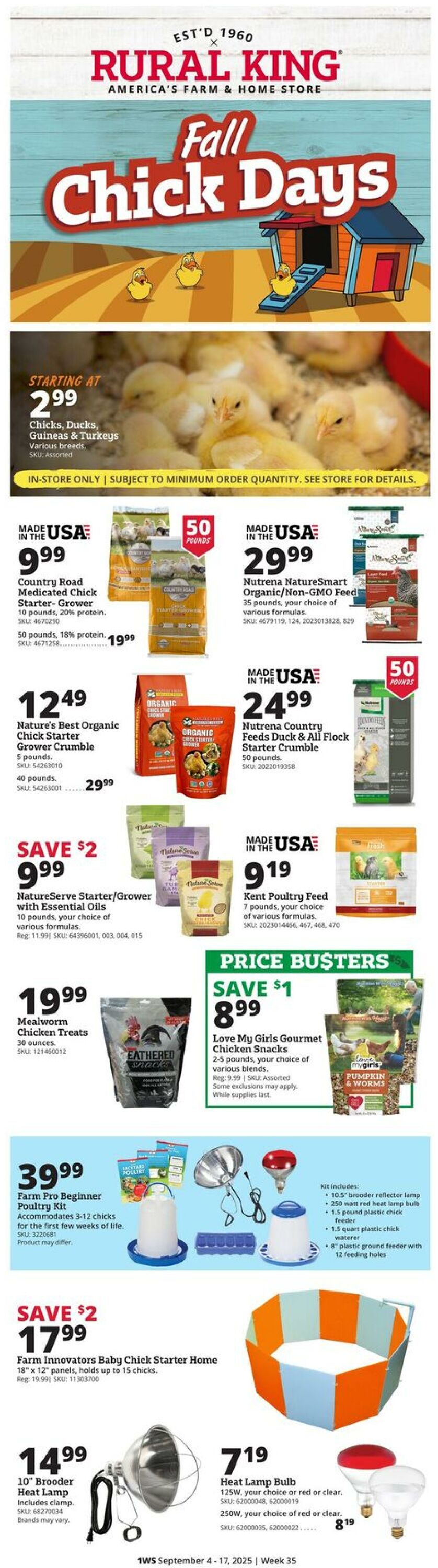 Weekly ad Rural King 09/04/2025 - 09/17/2025