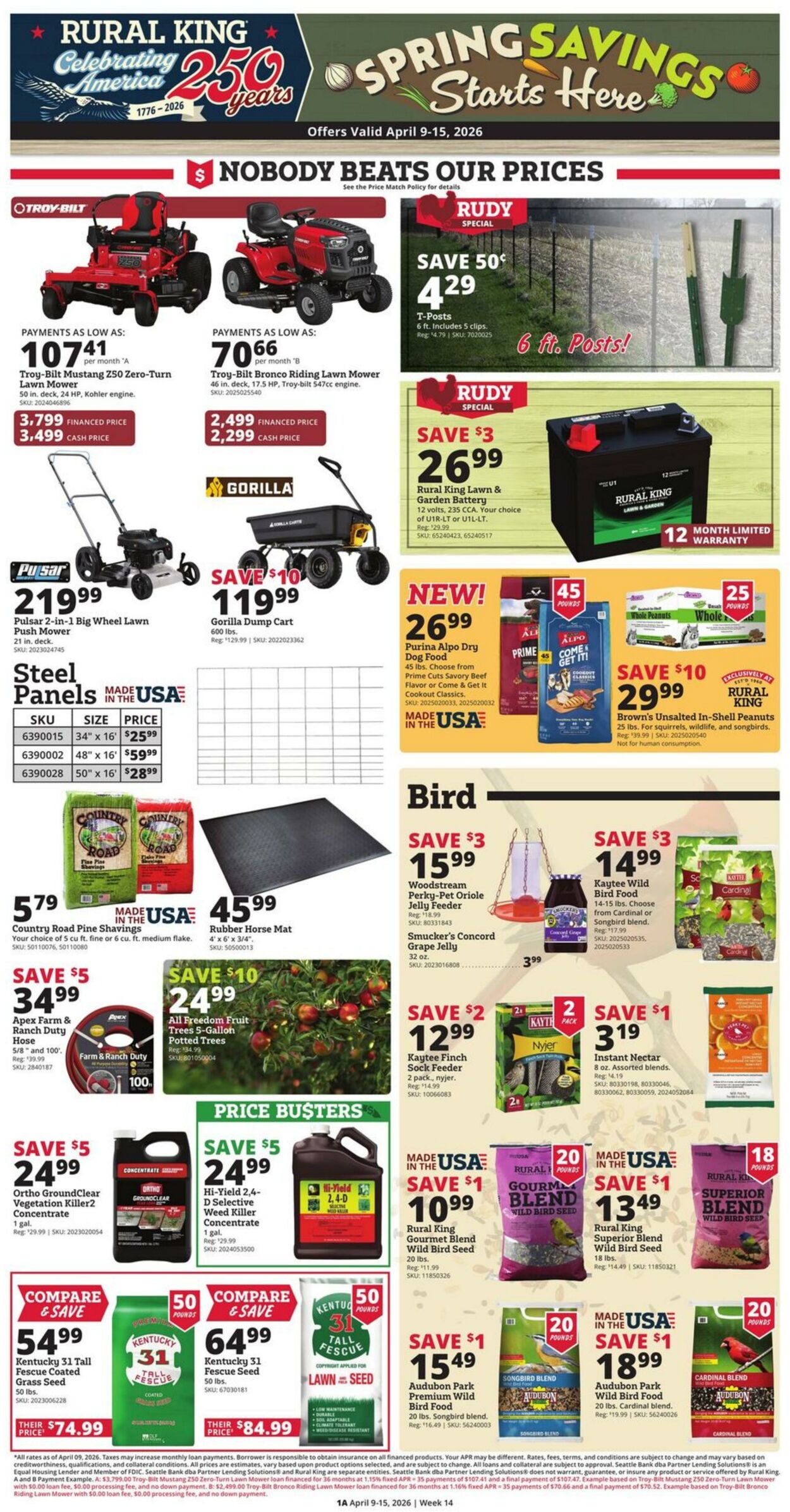 Weekly ad Rural King 04/09/2026 - 04/15/2026