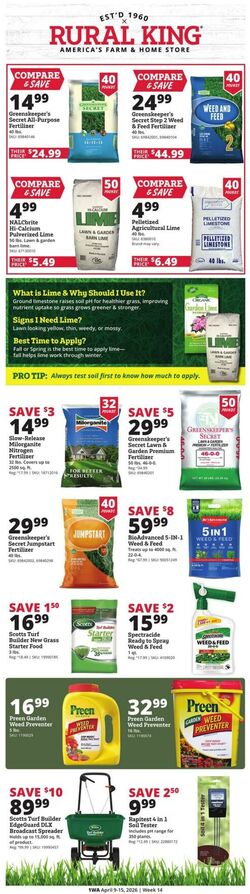 Weekly ad Rural King 03/01/2026 - 06/26/2026