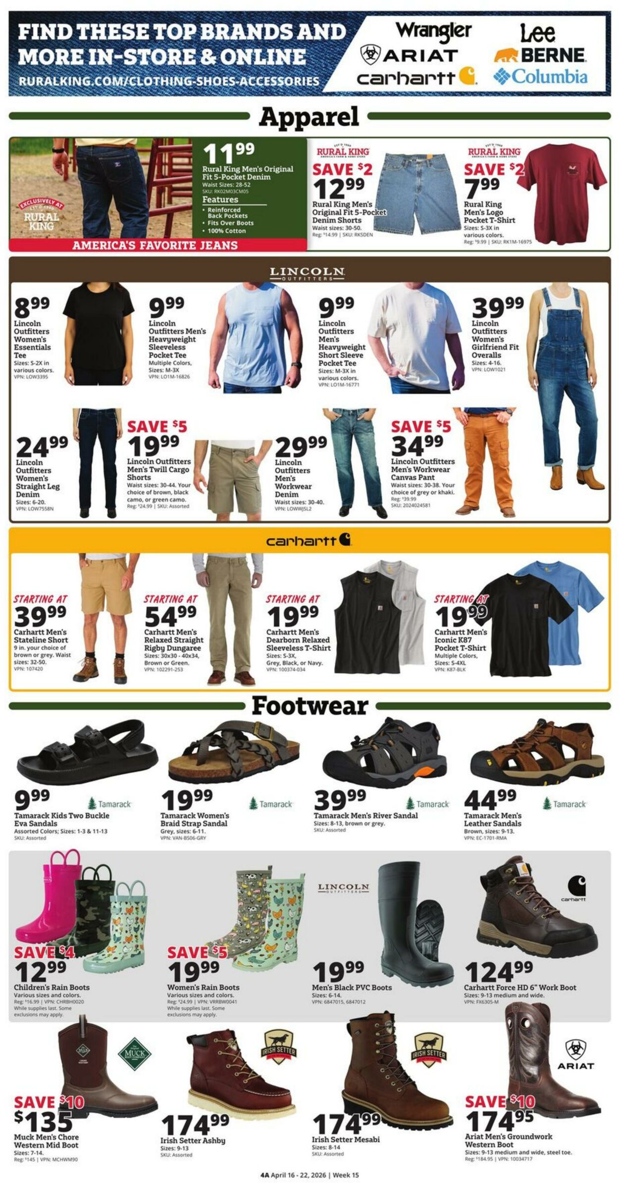 Weekly ad Rural King 04/16/2026 - 04/22/2026