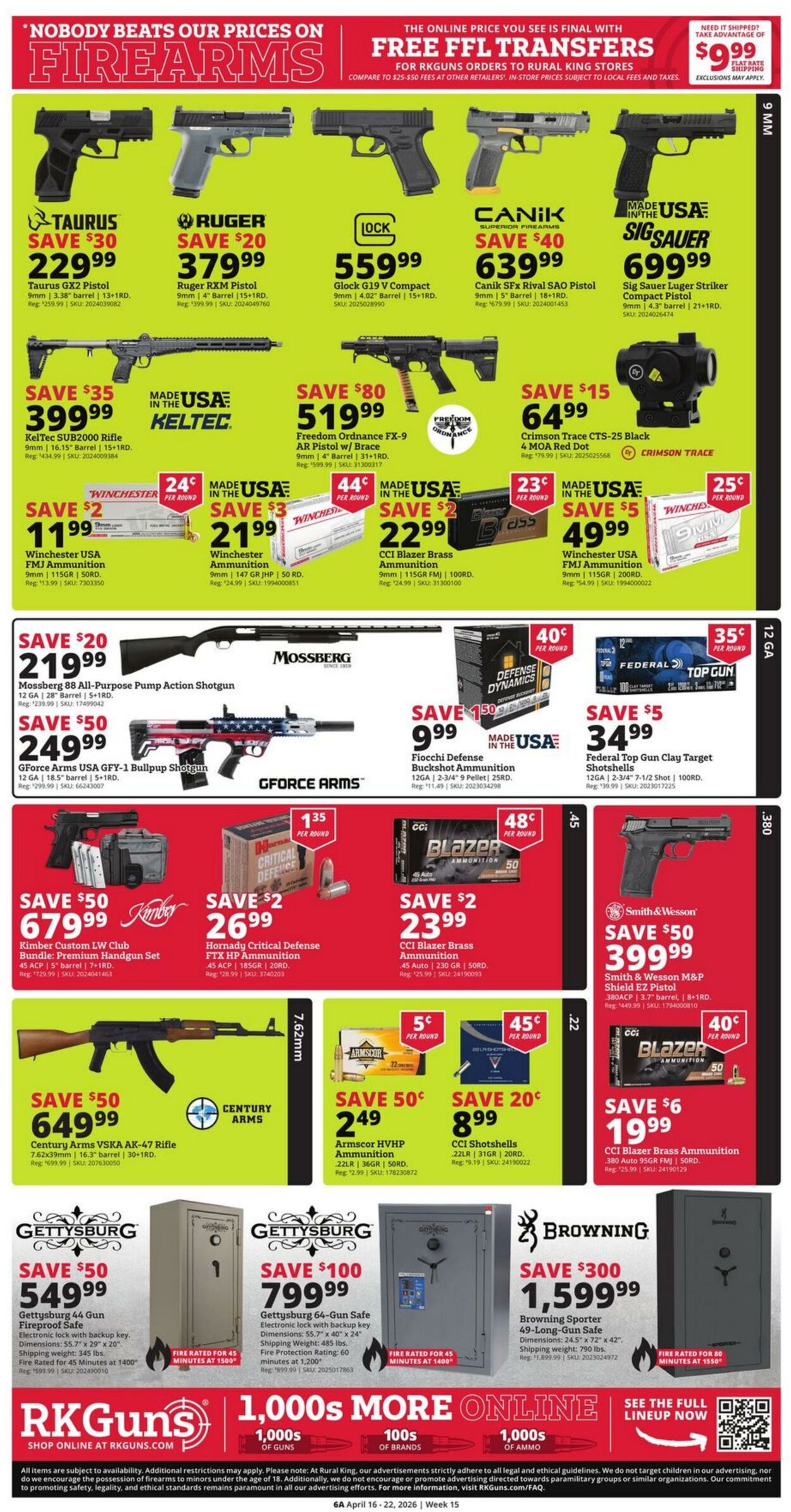 Weekly ad Rural King 04/16/2026 - 04/22/2026