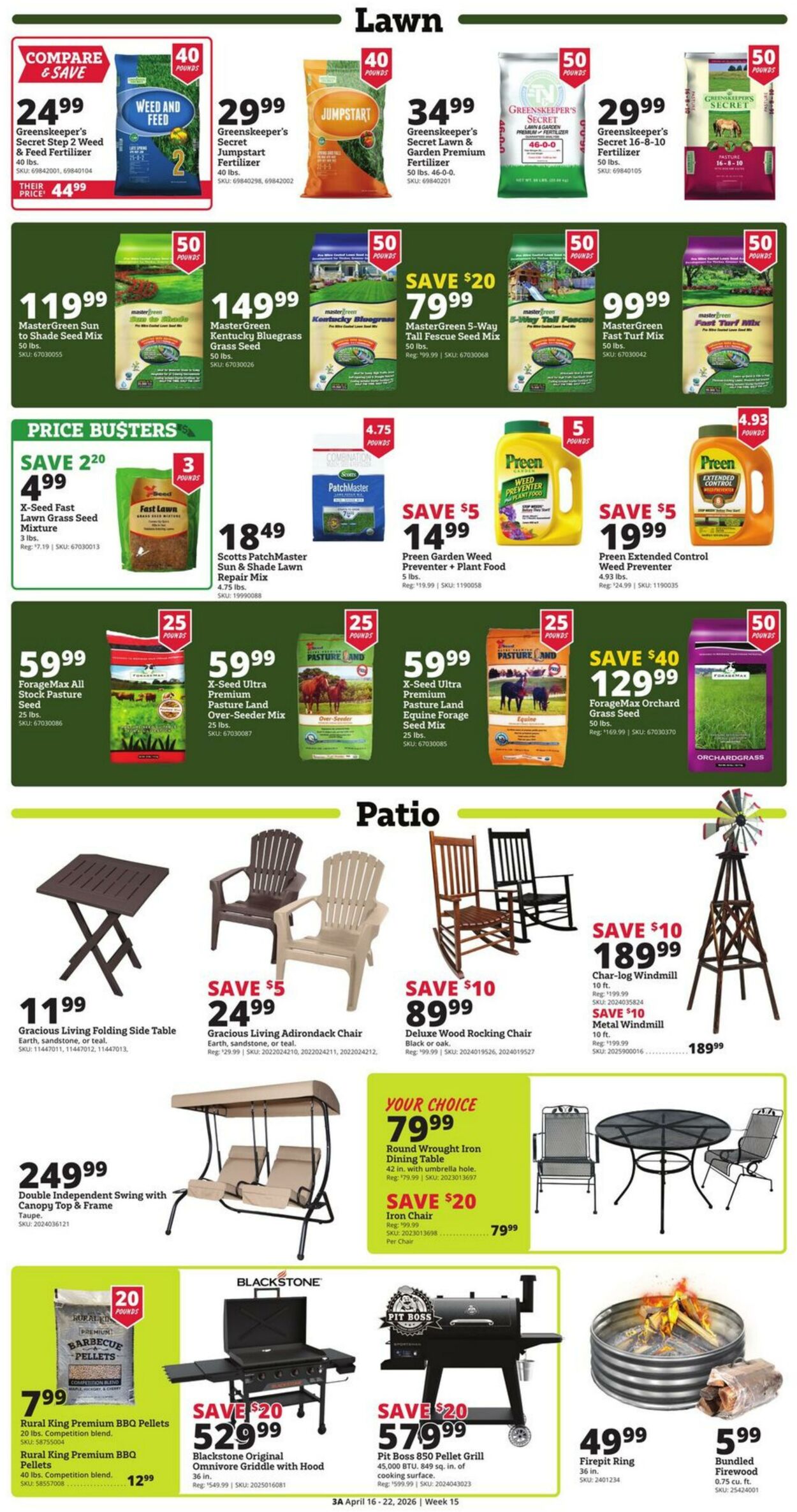 Weekly ad Rural King 04/16/2026 - 04/22/2026