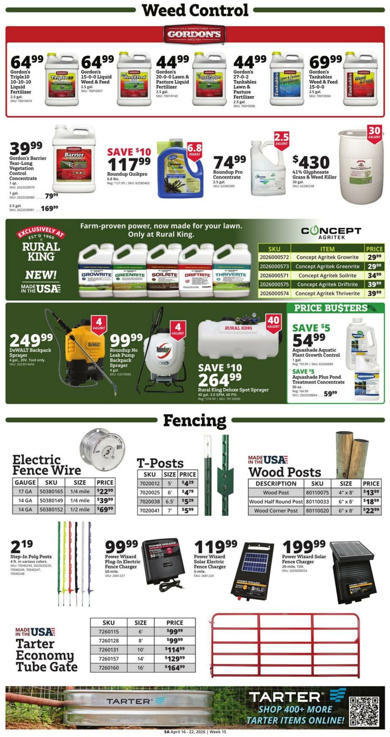 Weekly ad Rural King 04/16/2026 - 04/22/2026