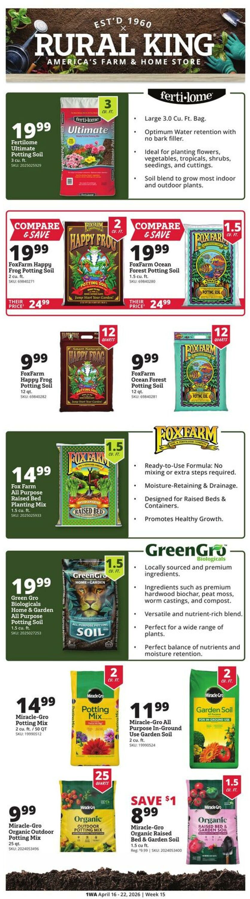 Weekly ad Rural King 04/16/2026 - 04/22/2026