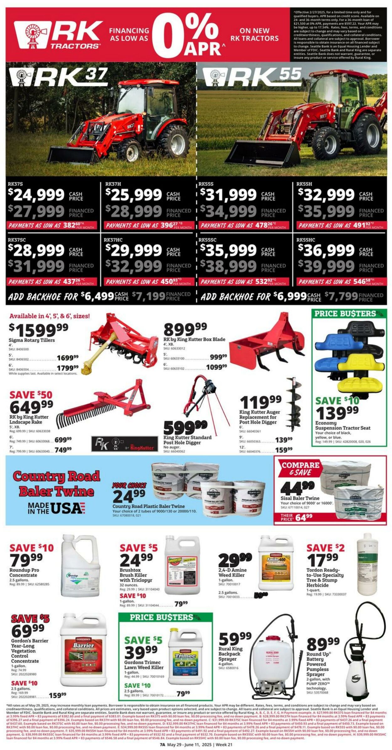 Weekly ad Rural King 05/29/2025 - 06/11/2025