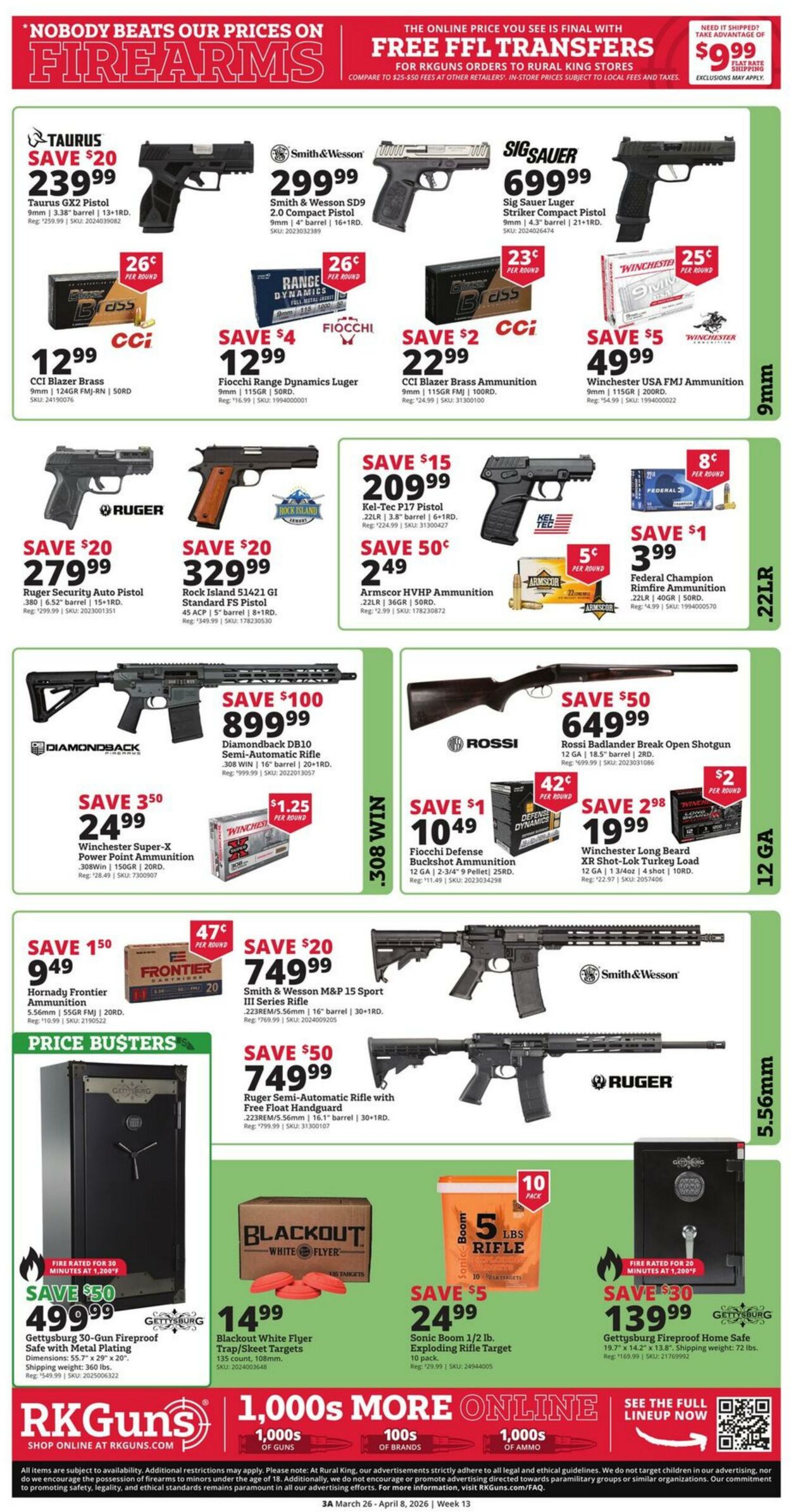 Weekly ad Rural King 03/26/2026 - 04/08/2026