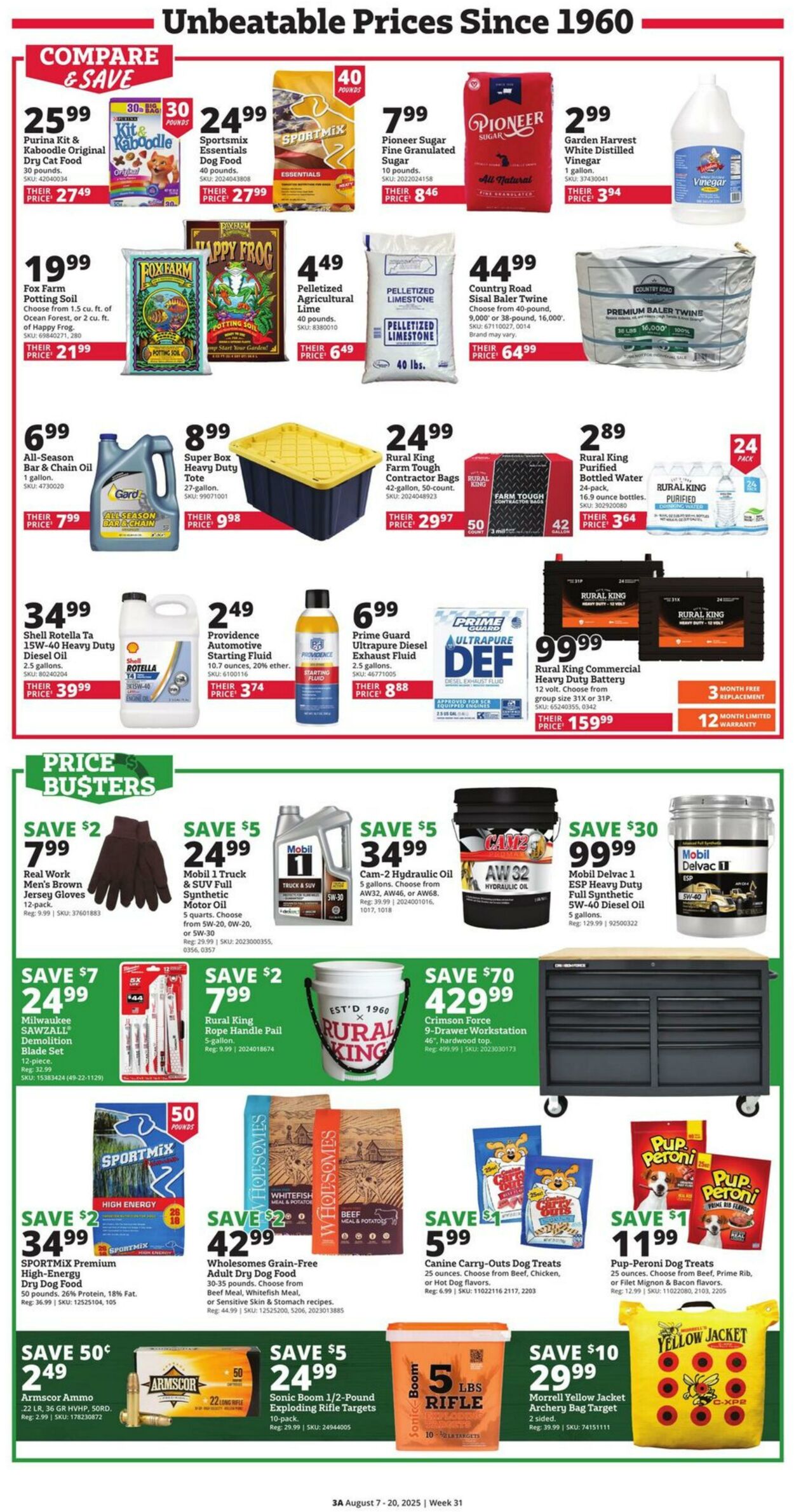 Weekly ad Rural King 08/07/2025 - 08/20/2025