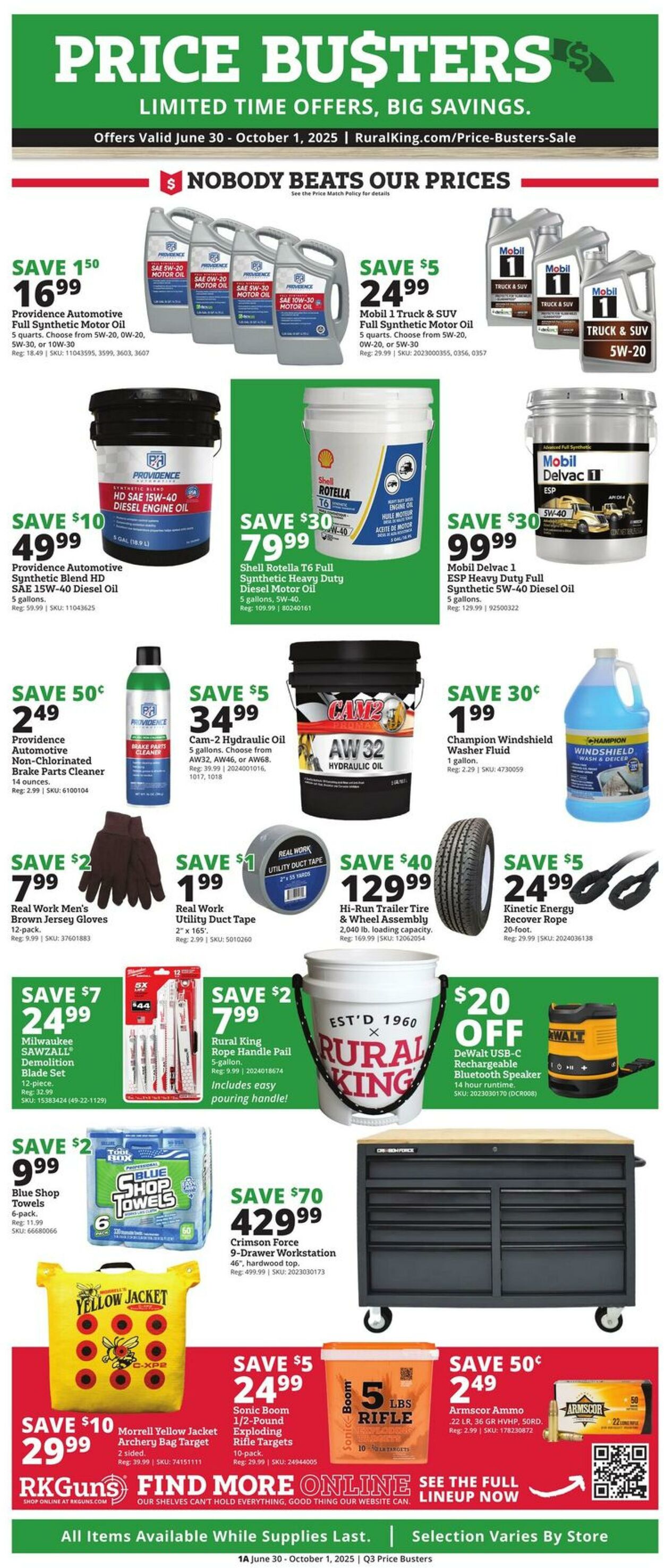 Weekly ad Rural King 06/30/2025 - 10/01/2025