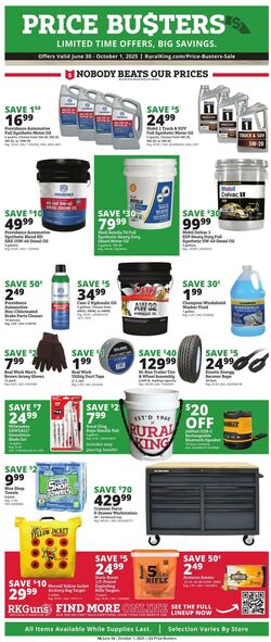 Weekly ad Rural King 06/30/2025 - 10/01/2025