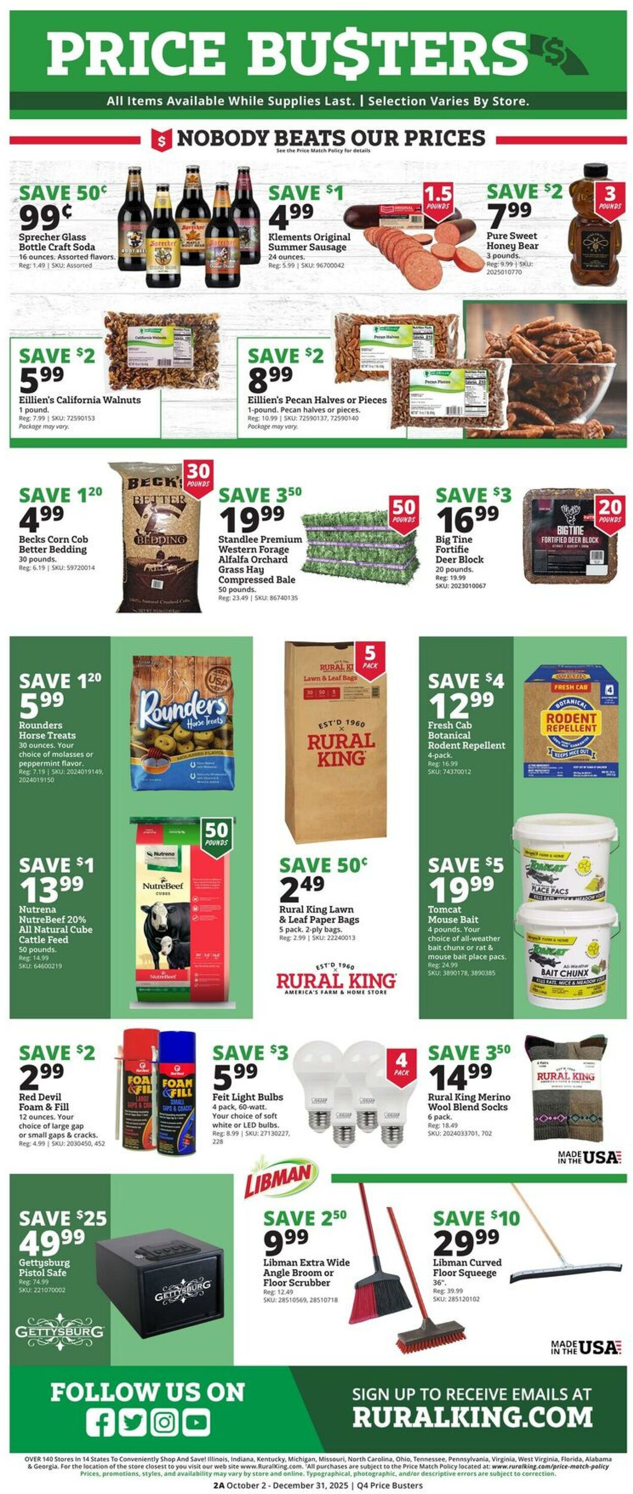 Weekly ad Rural King 10/02/2025 - 12/31/2025
