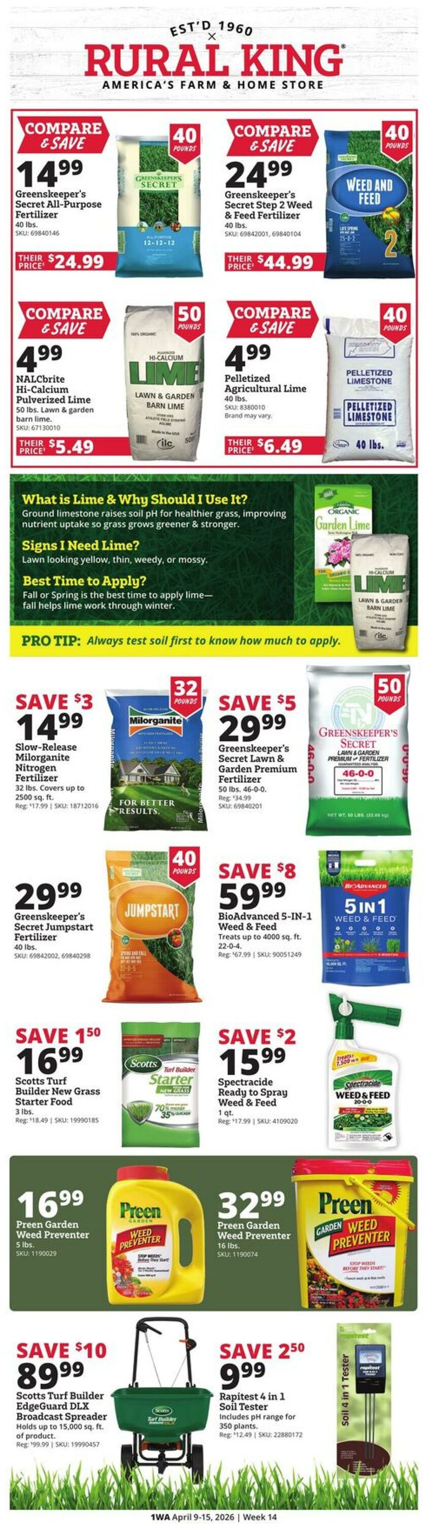 Weekly ad Rural King 04/09/2026 - 04/15/2026