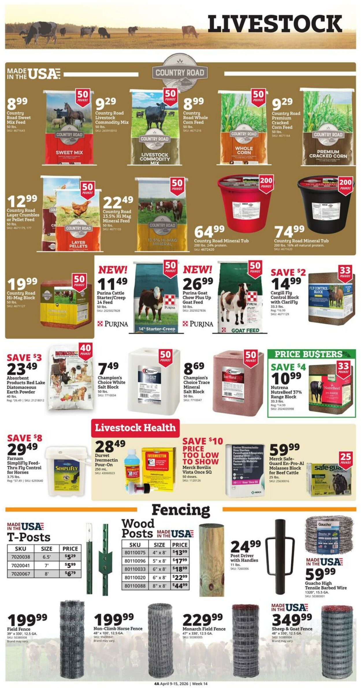 Weekly ad Rural King 04/09/2026 - 04/15/2026