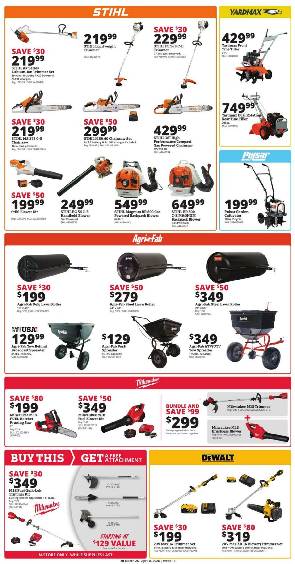 Weekly ad Rural King 03/26/2026 - 04/08/2026
