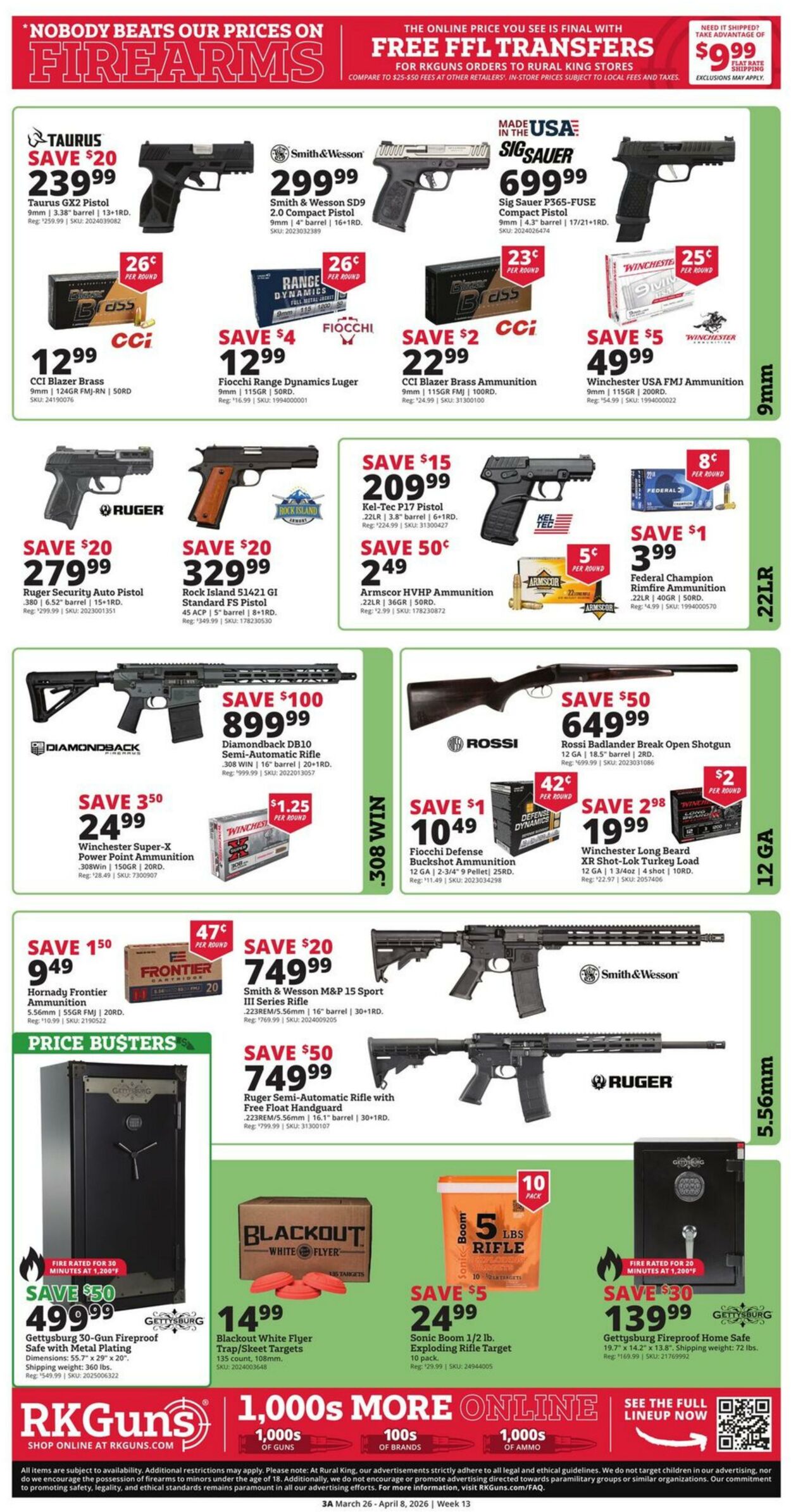 Weekly ad Rural King 03/26/2026 - 04/08/2026