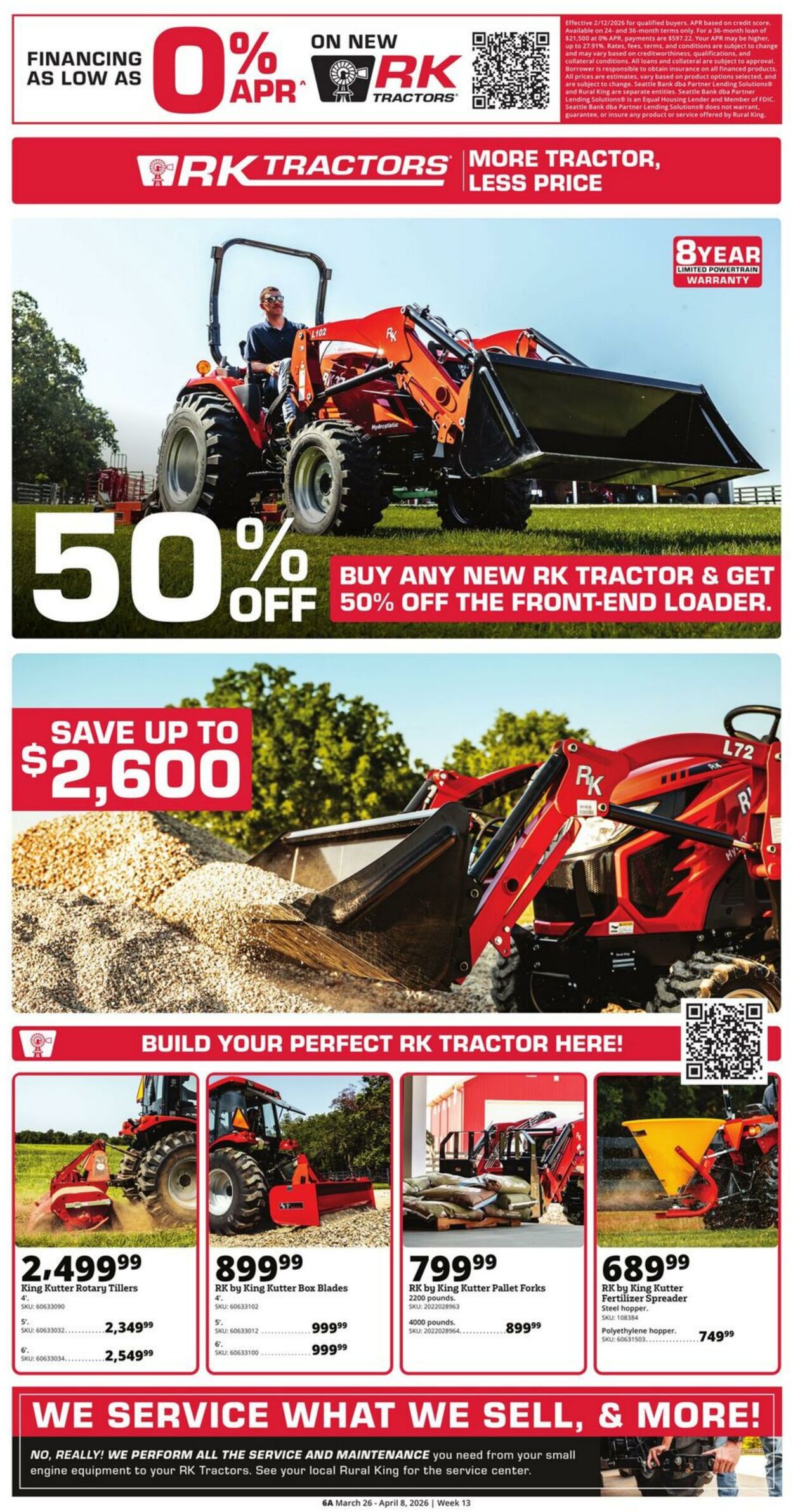 Weekly ad Rural King 03/26/2026 - 04/08/2026